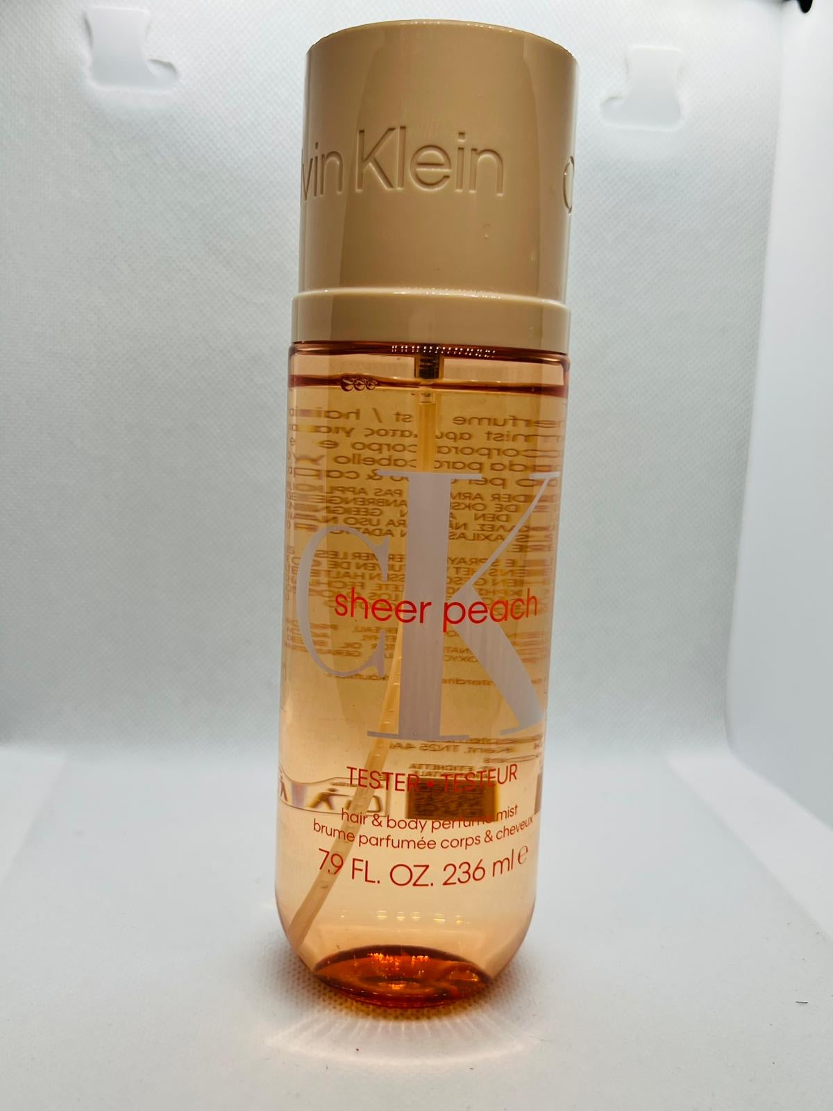 Calvin Klein - Sheer peach acqua profumata corpo capelli tester