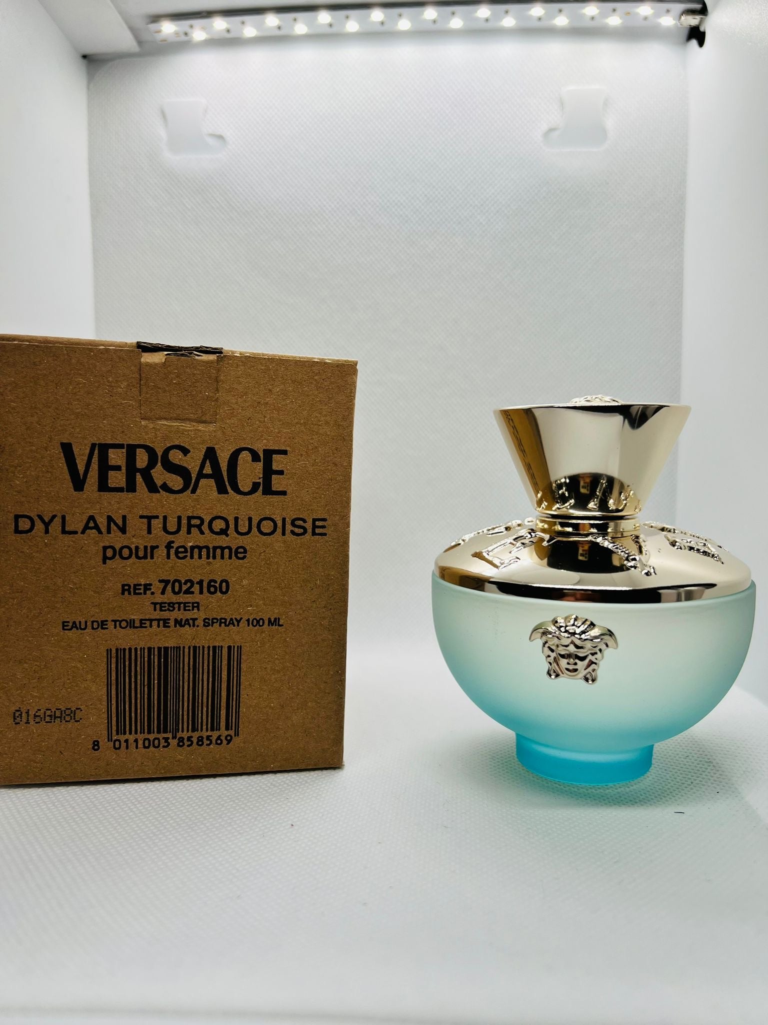 VERSACE DYLAN TURQUOISE 
Eau de toilette tester donna 100ml