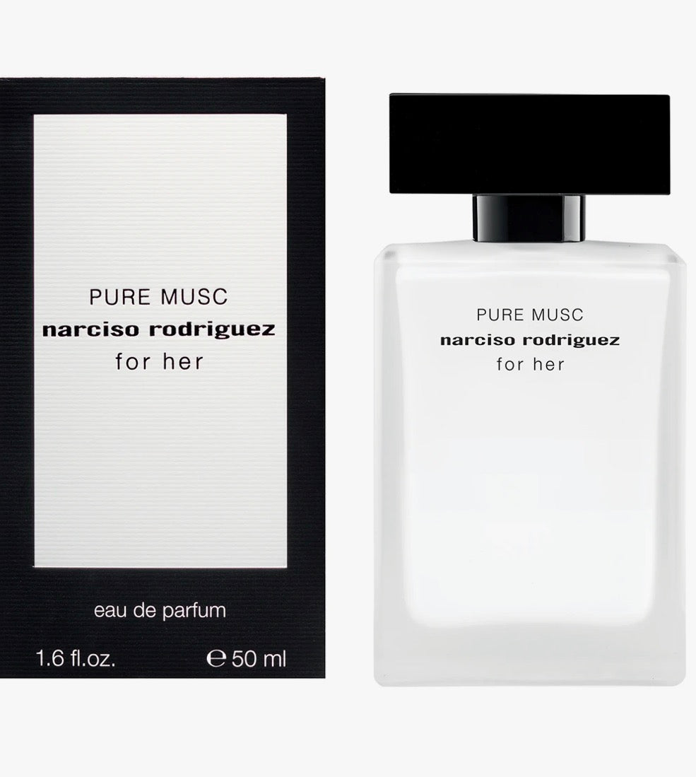 narciso rodriguez
for her PURE MUSC:
Eau de Parfum -donna 50ml