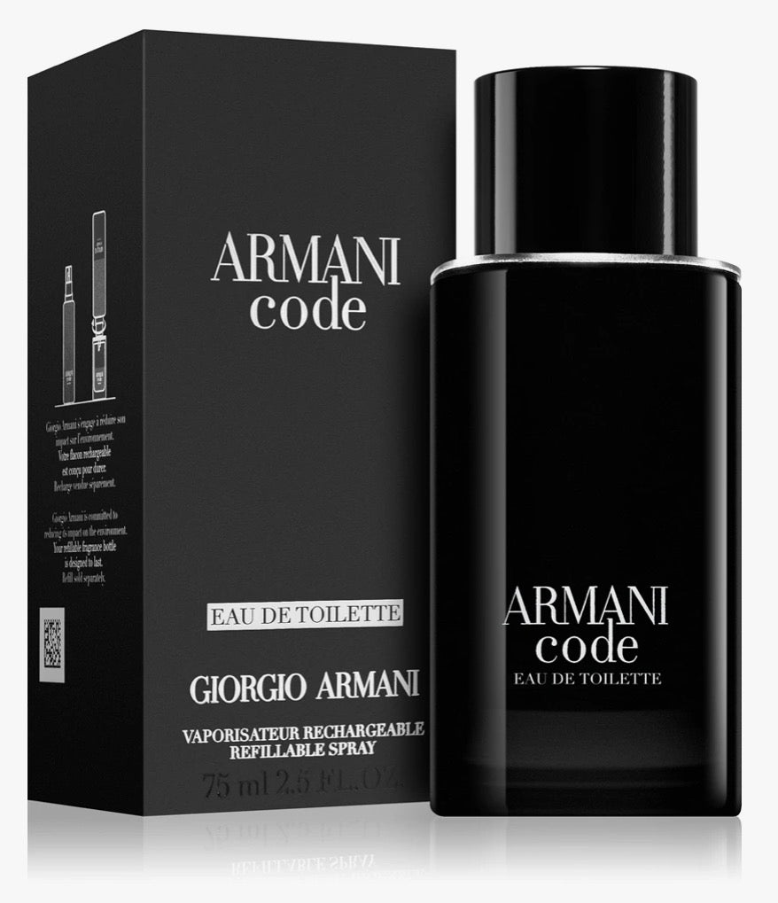 Armani Code: Eau de Toilette ricaricabile-uomo 75ml