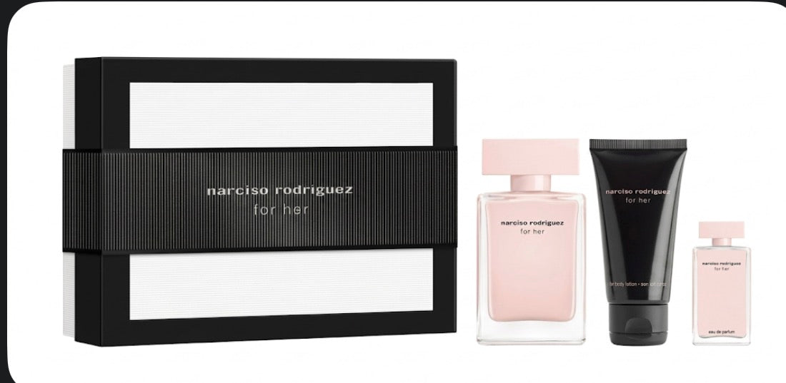 Narciso Rodriguez for her :eau de parfum 50ml+latte corpo 50ml+eau de parfum 7,5ml