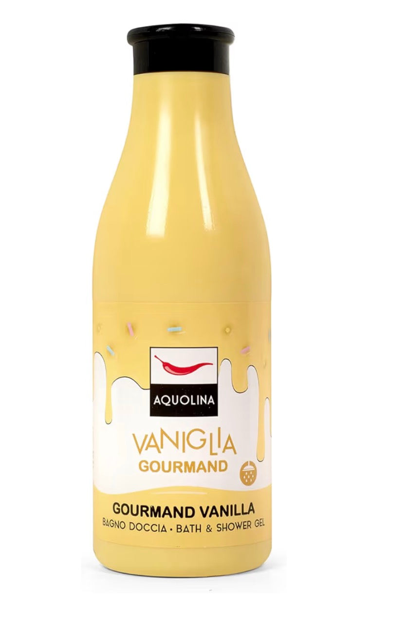 Aquolina Bagno Doccia VANIGLIA GOURMAND. Bagnoschiuma Shampoo 500 ml